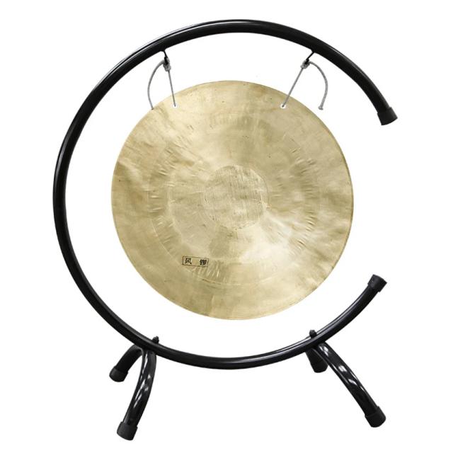 Gongo de Vento Tradicional Chinês 35cm - Instrumento de Percussão de Alta Qualidade em Ferro WMH020