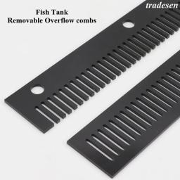 Aquário Ventosa Filtro Tira, Combs Overflow removíveis, Acrílico Fish Tank Acessórios, 10 cm, 20 cm, 30cm - Image 4