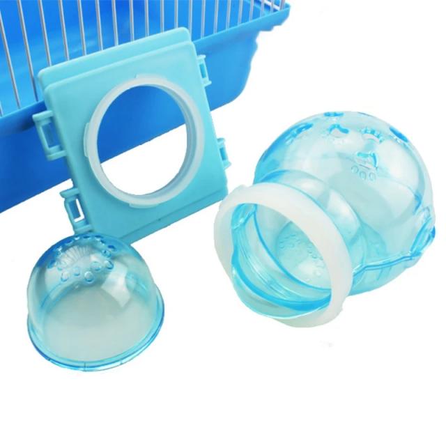 Vaso de Areia de Plástico com Pá para Banheiro de Hamster e Rato - Suprimentos Práticos de Limpeza para Pequenos Animais de Estimação