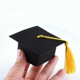 25/50pcs médico chapéu cap caixa de doces caixa de embalagem de presente para decoração de festa de formatura de solteiro fornece diy parabéns sacos de presente - Image 1