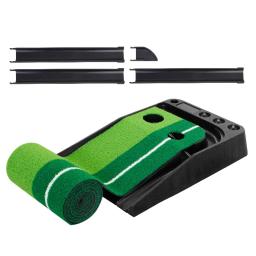 Golf Indoor Putting Green com Bola Return, Automático, Portátil, Jogo, Prática, Auxílio de Treinamento para Casa, Uso do Quintal, 2 Bolas, Grátis - Image 5