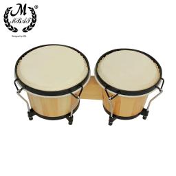 M mbat de madeira bongo tambor alta qualidade instrumento percussão 6 Polegada pandeiro africano com chave música acessórios ritmo presente - Image 1