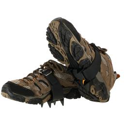 Outdoor montanha escalada neve sapatos picos, Anti Slip Crampon, Caminhadas gelo, Esqui, 4 dente pinça, Inverno - Image 3
