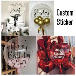Bolha balão com adesivo personalizado, Dia dos Namorados, Festa de Casamento, Baby Shower, Decoração de Aniversário, 18 em, 24 em, 36 em, 1PC - Image 1