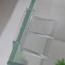 Clipes acrílicos para aquário tanque peixes, 6mm, capa vidro, suporte, 1 peça q0ka - Image 3