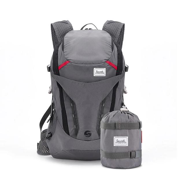 Mochila dobrável portátil leve, à prova d'água, bolsa ultraleve dobrável para áreas externas, unissex, viagem e caminhada xquartzo