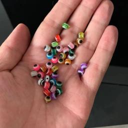 Conjunto de 50 contas de pesca acrílico peixe-like, 4/6/8mm, kit diy para pesca no baixo, diy - Image 6
