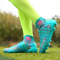 Hniadia futebol sapatos mesmos que messi alta qualidade botas assassino chuteira campo fg/tf tacos de futebol formação - Image 5
