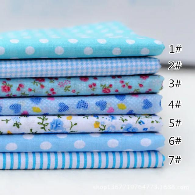 Tecido Estampado para Patchwork e DIY, 25x25cm - Ideal para Roupas de Bonecas e Acessórios Artesanais