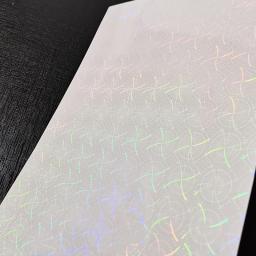 Fita adesiva holográfica, 50 folhas de papel transparente, folha de plástico decorativa, estampagem a quente - Image 5