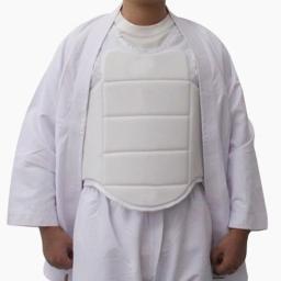 Crianças boxing peito proteger colete de volta suporte leve karate armor dispositivo luta livre karate treinamento protetor uniforme - Image 1