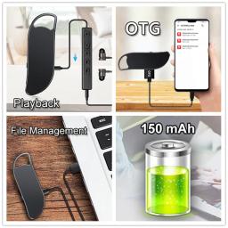 V11 áudio inteligente mini gravador de voz 32gb 64gb usb drive ativada por voz ditaphone chaveiro gravação de áudio para reunião de negócios - Image 6