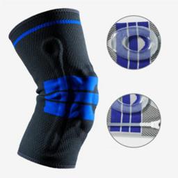 Joelheiras acolchoadas de silicone, suporte para basquete, menisco, patela, proteção para joelhos, esportes, manga para o joelho, 1 peça - Image 1