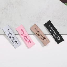 Novidade 20 espaços 50x15mm etiquetas artesanais tecidas etiquetas impressas etiquetas de vestuário etiquetas diy artesanato acessórios de costura - Image 4