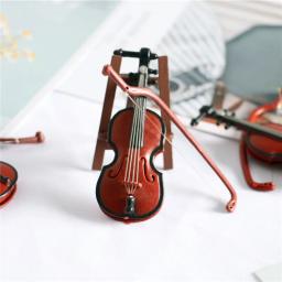 Mini instrumento musical modelo de guitarra clássica violino para 1/12 dollhouse ob11 1/6 blyth barbies boneca acessórios cena modelo - Image 3