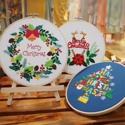 Feliz natal bordado kit para iniciante kits de ponto cruz série diy criativo presente thread needlework conjuntos costura artesanato decoração - Image 4