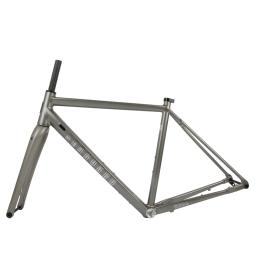 Quadro de bicicleta de estrada Seaboard GR02 Quadro de liga de alumínio com freio a disco off-road de cascalho, eixo de cilindro 700C com garfo de carbono - Image 6
