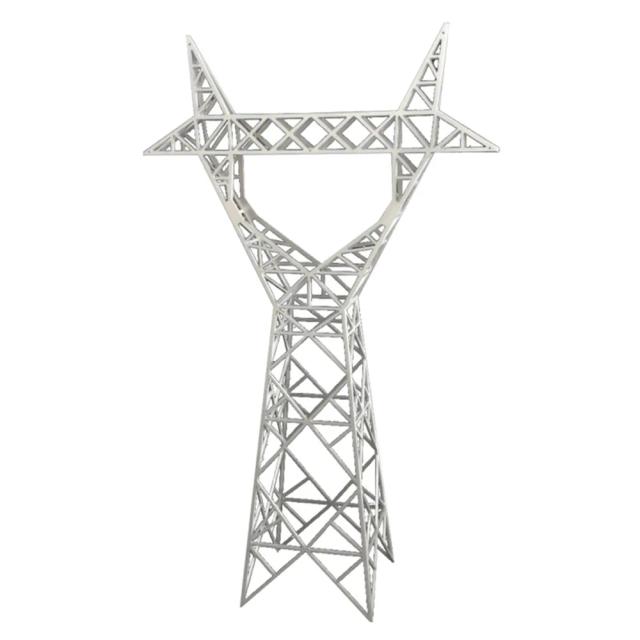 Torre de Transmissão de Alta Tensão para Maquetes de Trem com Estrutura de Barril Plástico
