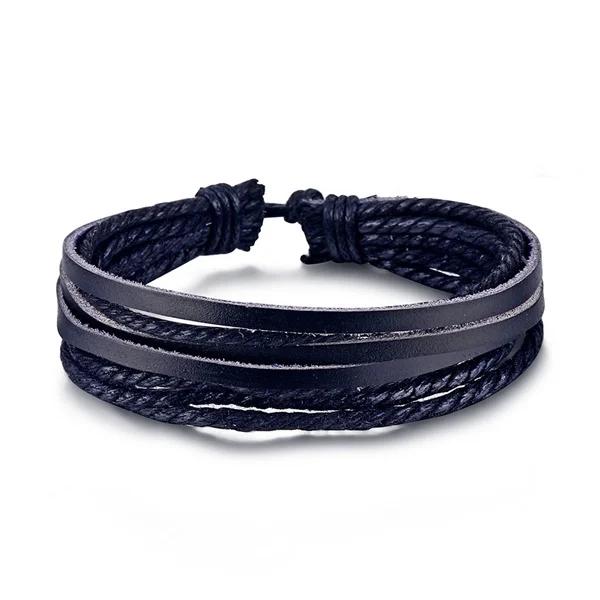 IFMIA-Conjunto de pulseiras de couro para homens, pulseira, pulseiras múltiplas, braceletes, festa, casamento, presentes de jóias, novo design, moda - Image 1
