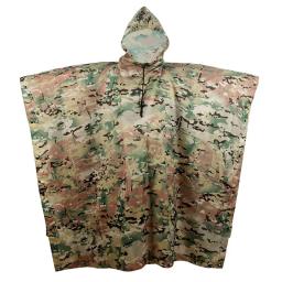 Poncho de camuflagem respirável ao ar livre, Impermeável Tático Selva, Birdwatching, Caminhadas, Caça Ghillie Suit, Viagem Rain Gear - Image 6