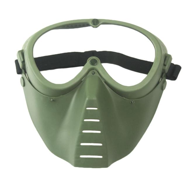Máscara de Aço para Airsoft e Paintball com Lente de Metal: Ideal para Caça Tática e Equipamentos de Jogo CS