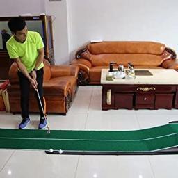 PGM atualizado buraco e inclinação ajustável tapete de golfe ampliar 9,84 pés dois 360 °   Auxiliares de treinamento interno e externo com furos giratórios - Image 3