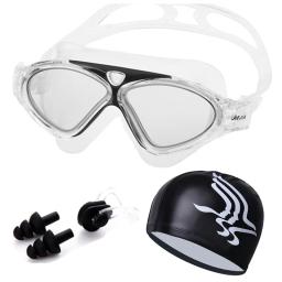 Óculos de natação ajustáveis de silicone profissional, óculos UV anti-fog para homens e mulheres, mergulho, esportes aquáticos, óculos de natação - Image 1