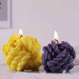 Molde de vela scented diy forma de lã vela molde de fundição de silicone artesanal vela sabão que faz a cera molde artesanato decoração para casa - Image 2