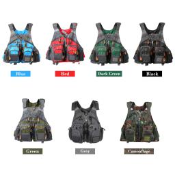 Casaco salva-vidas natação respirável masculino, colete de pesca, colete de segurança, Survival Utility, caça, esporte ao ar livre, Salva-Vidas - Image 5