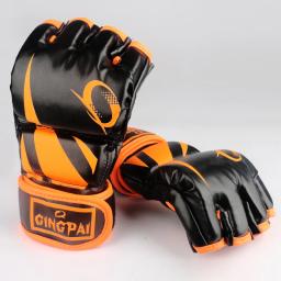 Luvas profissional estilo mma, luva de meio dedo para combate, luva de treino, chute, boxe, mix de luvas para artes marciais, venda imperdível - Image 3