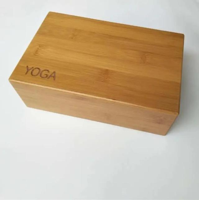 Bloco de Yoga Antiderrapante em Bambu para Handstand e Treinos de Fitness e Ginástica