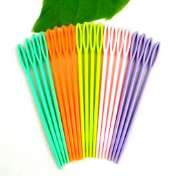 Multicolor plástico costura agulhas para artesanato, DIY tricô agulhas, gancho crochê, roupas sapatos, 1 conjunto, 20pcs por conjunto - Image 4