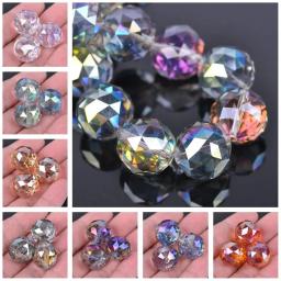 Colorido Banhado Contas De Vidro De Cristal, Grande, Redondo, Facetada, Solto, Fazer Jóias, Artesanato de DIY, Descobertas, 5Pcs, 20mm - Image 2
