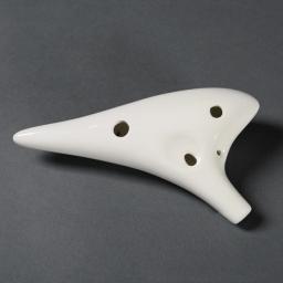 Ocarina de cerâmica para instrumentos musicais, clássica, 12 orifícios, em cerâmica, alto c, flauta de ocarina pintada - Image 2