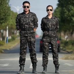 Homens e Mulheres Uniforme de Caça Camuflagem, Jaqueta de Caminhada, Calças Cargo, Uniforme Tático CS, Roupa de Trabalho, Uniforme Feminino - Image 5