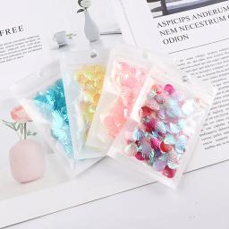 Lantejoulas em pvc transparente para decoração e costura, acessórios para faça você mesmo estilo sereia e peixe, 10g/bag13mm - Image 3