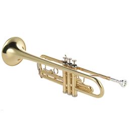 Ammoon-Brass Bb plana trompete, requintado, durável instrumento musical, bocal, luvas, caso de cinta, requintado - Image 2