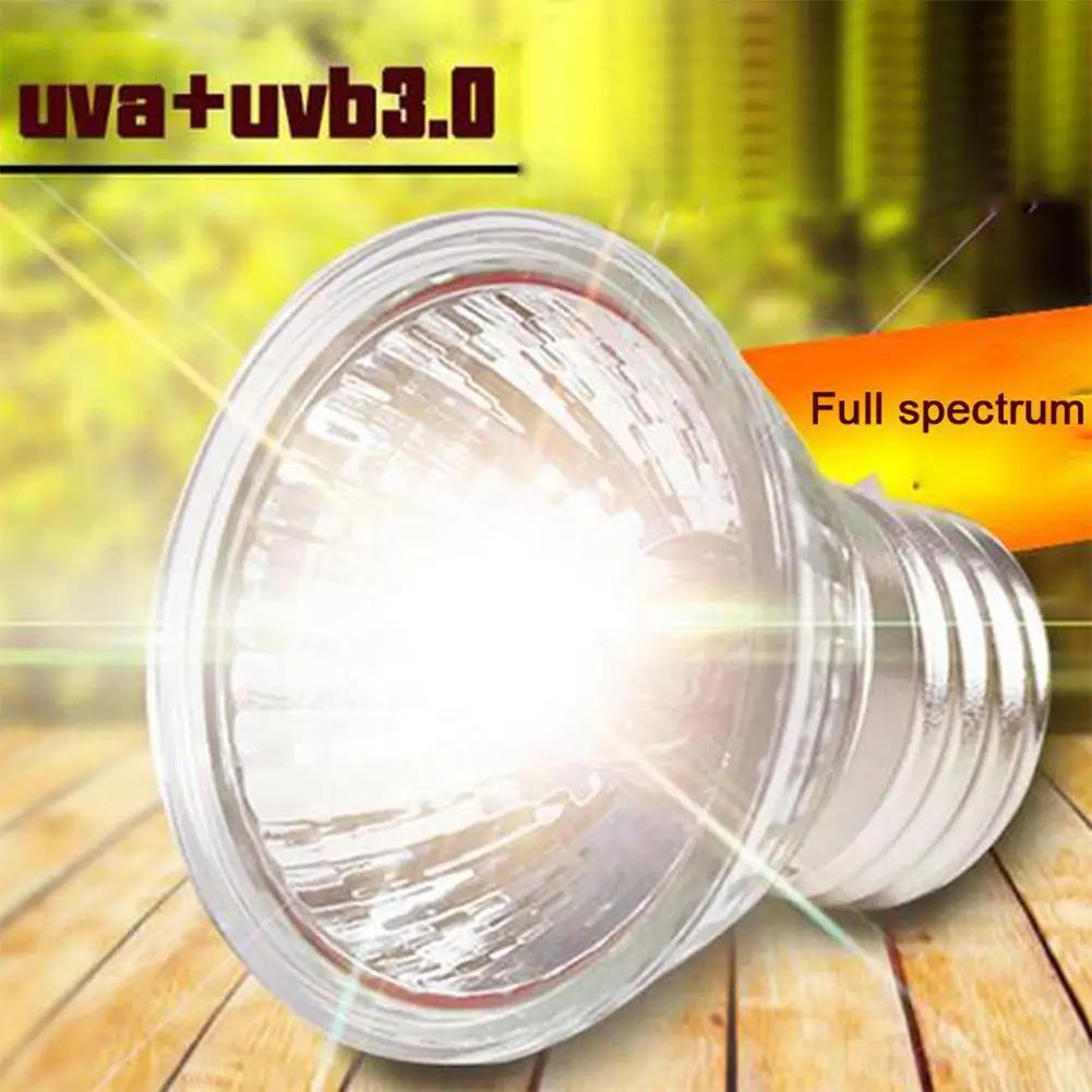 220v/110v uvb 3.0 lâmpada réptil tartaruga basking lâmpadas uv lâmpada de aquecimento anfíbios lagartos controlador temperatura - Image 1