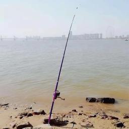 Vara de pesca do mar do carbono roxo, pólo giratório telescópico, tiro longo, 2.1m, 3.6m, 3.9m, 4.2m, 4.5m - Image 5