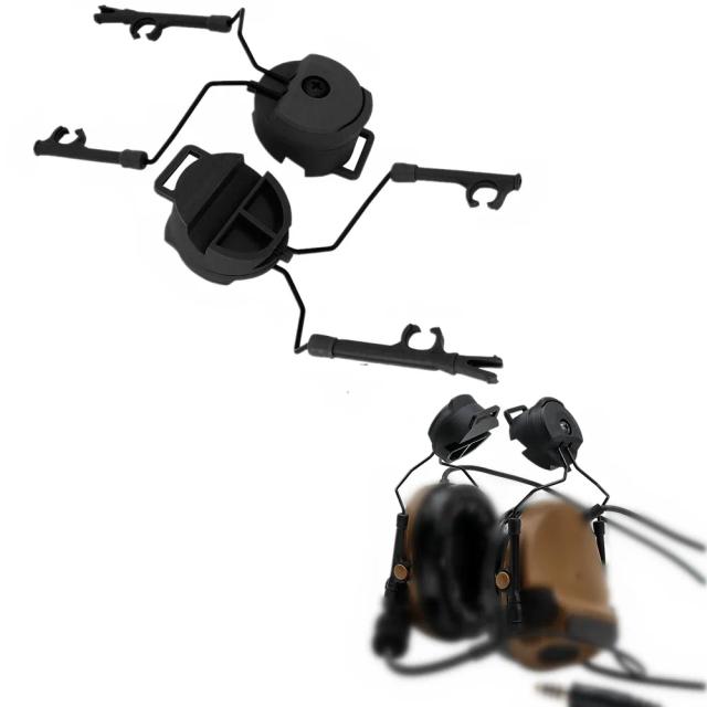 Fone de Ouvido Tático Comtac com Suporte para Capacete e Adaptador Ferroviário - Redução de Ruído para Airsoft e Tiro Militar