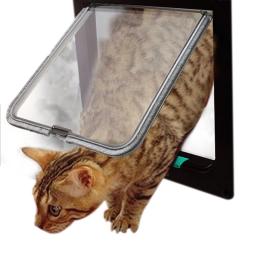 Porta de plástico para pet com aba, porta de 4 vias para gato, cachorro, pet, suprimentos para animais de estimação, pequeno, porta, kit, porta, aba para cães - Image 2