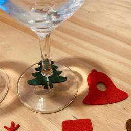 Marcador de copo para vinho, 9 modos, decoração criativa para copo, identificador de festa, festival, suprimentos para natal - Image 2