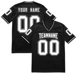 Nome do ponto do jérsei de futebol americano personalizado de costura/número rugby jérsei formação bordado logo camisas de futebol masculino/senhora/juventude - Image 3