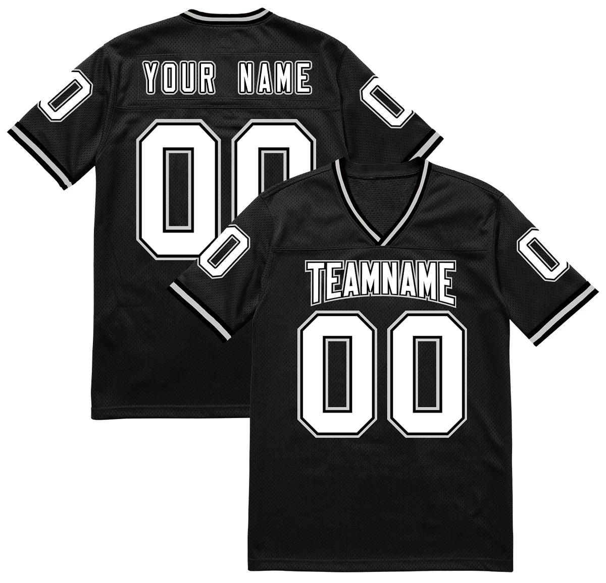 Nome do ponto do jérsei de futebol americano personalizado de costura/número rugby jérsei formação bordado logo camisas de futebol masculino/senhora/juventude - Image 1
