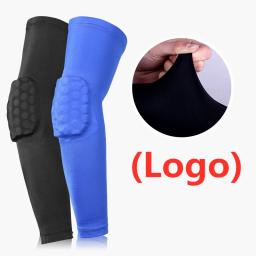 1pc esportes braço manga sol proteção uv favo de mel anti-colisão alongar almofadas cotovelo basquete voleibol ciclismo aquecedores de braço - Image 3