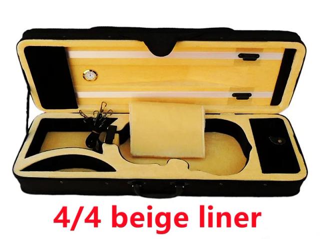Estojo Dourado Super Leve para Violino 1/4 1/8 3/4 4/4