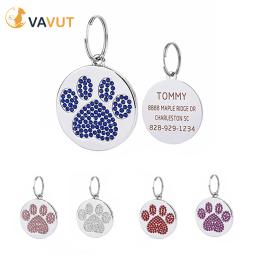 Etiqueta de identificação do cão do gato do filhote de cachorro dos animais de estimação identificação nome do cão colar placa de identificação do cão acessórios do animal de estimação bulldog - Image 1