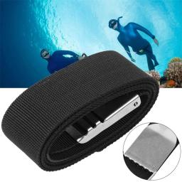 Cinto de cintura de mergulho com fivela de liberação rápida mergulho peso webbing cinto de cintura adicionando cinto de peso 304 fivela de aço inoxidável - Image 2