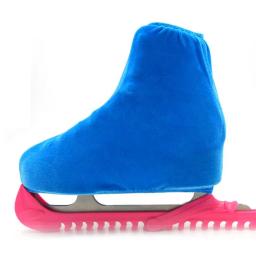 75% descontos quentes! 2 Pçs/set Veludo Elástico Botas Sapatos De Patinação No Gelo Guarda À Prova de Poeira Capa Protetora - Image 4