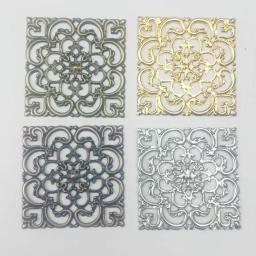 40mm 20 peças atacado ornamentos artesanato ornamentos ornamentos de ornamento ornamentos ocos, acessórios de joias, ornamentos de tom de bronze - Image 2